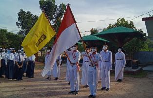 PELANTIKAN PENGURUS OSIS MASA BAKTI 2021-2022 SMPN 53 BATAM